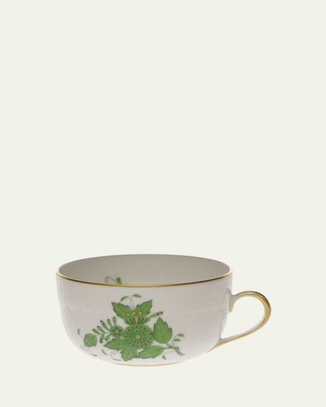 Chinese Bouquet Green Canton Cup